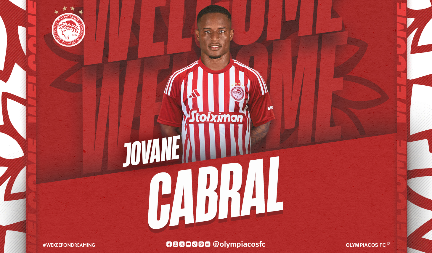 Cabral rejoint l’Olympiacos