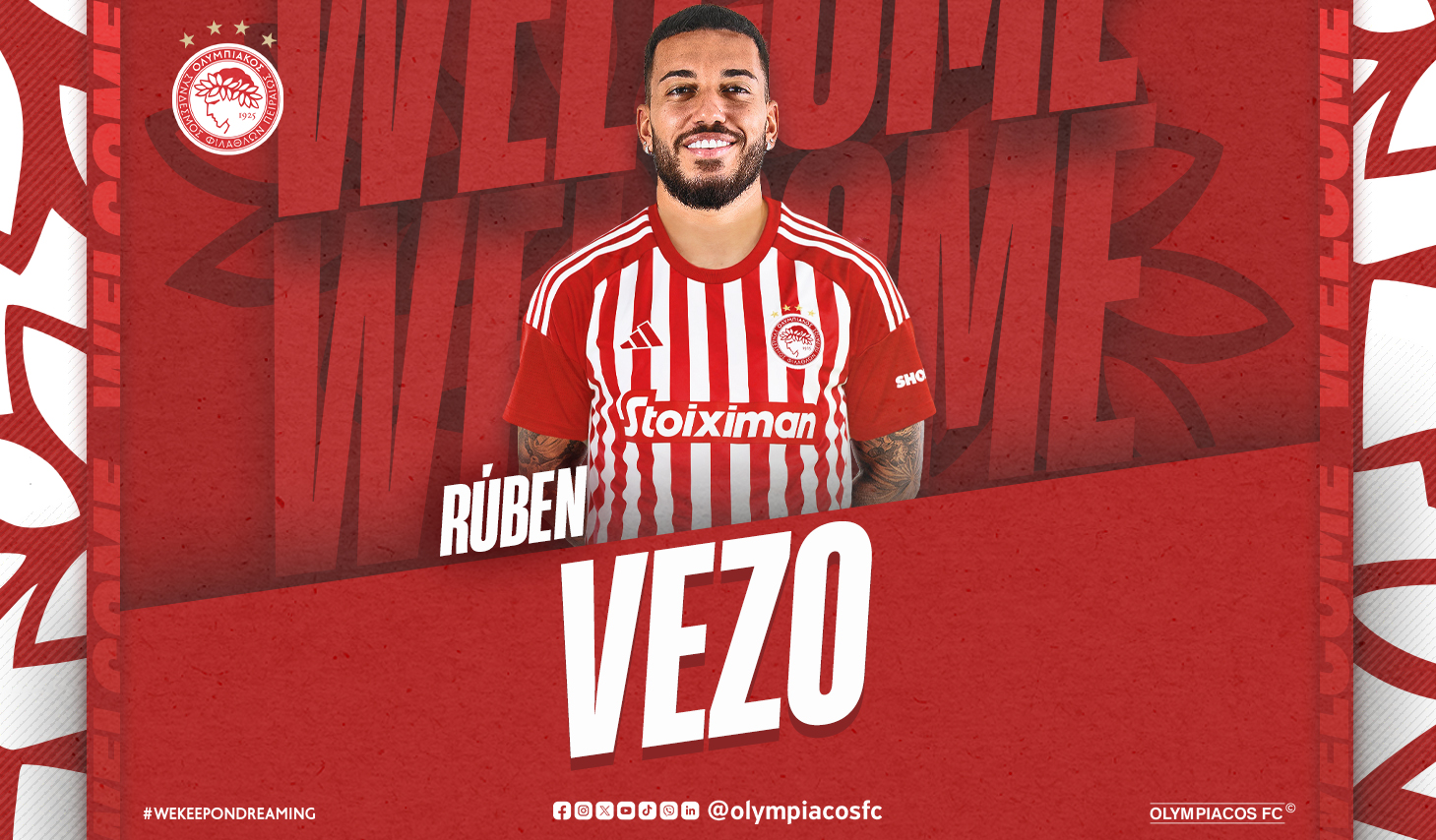 L’Olympiacos recrute Ruben Vezo