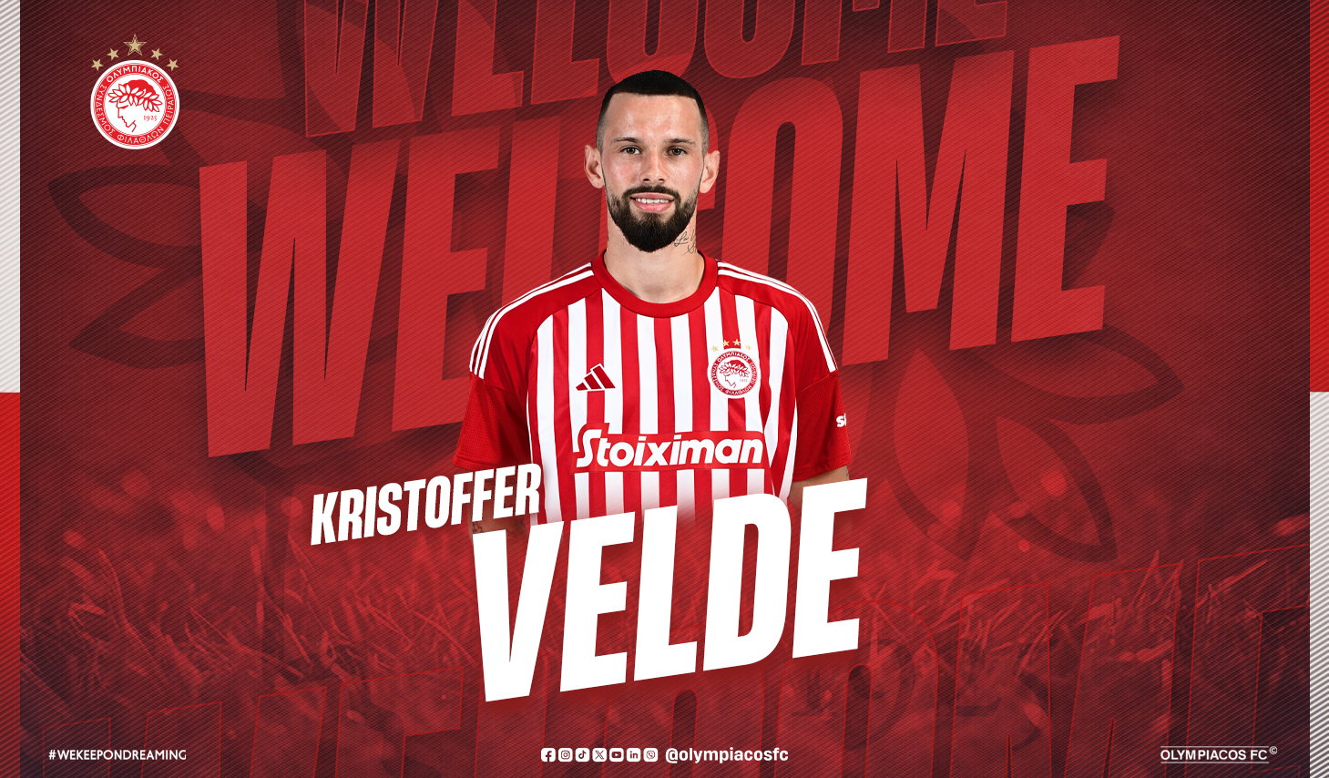 Kristoffer Velde rejoint l’Olympiacos