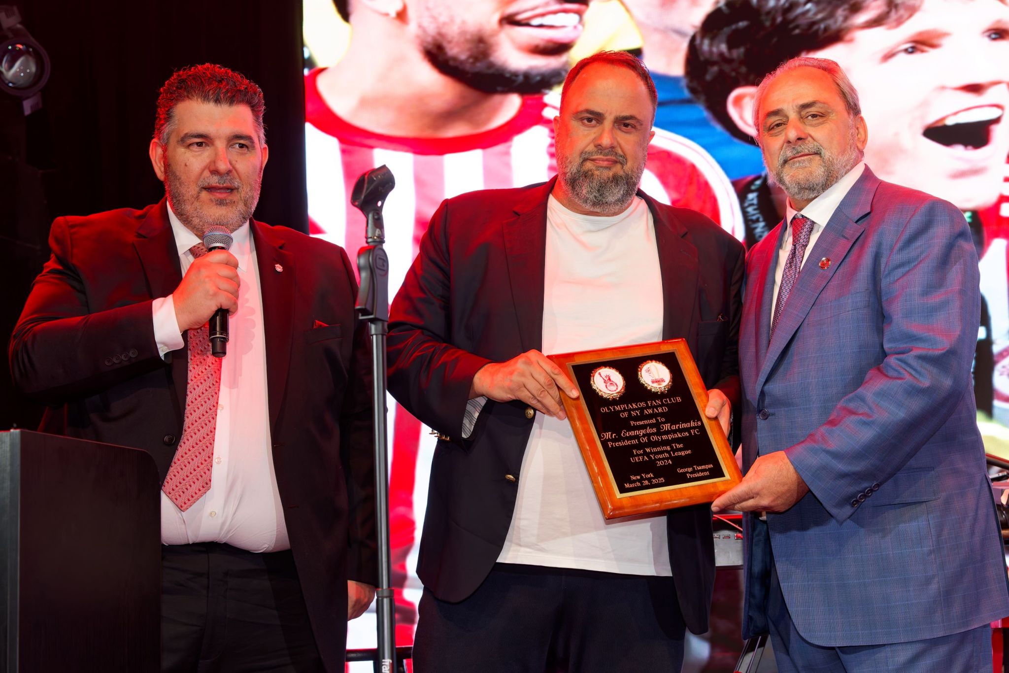 Evangelos Marinakis awarded in New York