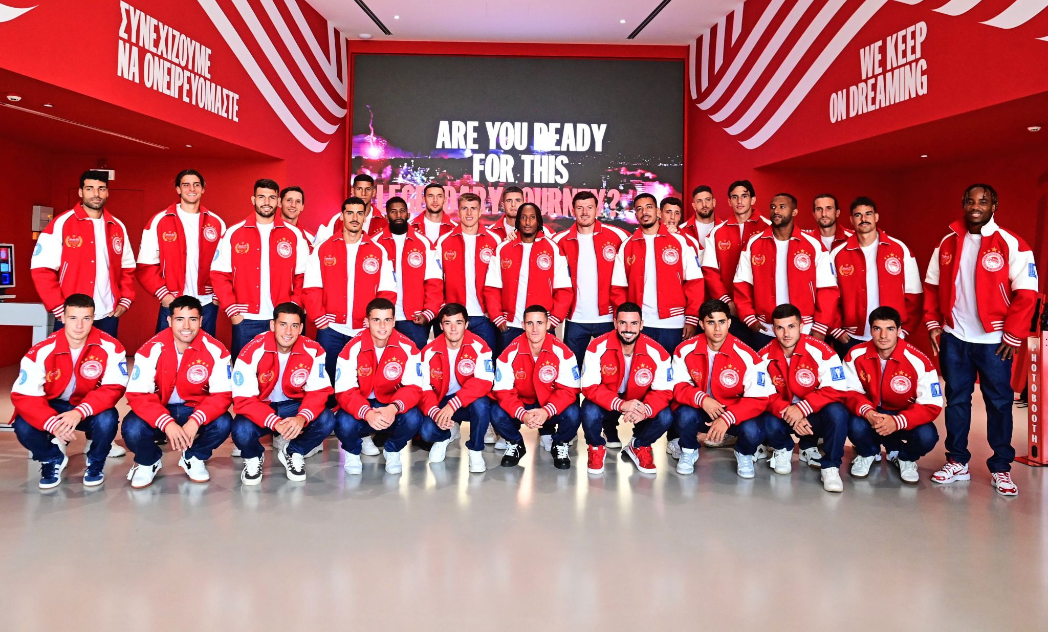 El equipo de fútbol en el nuevo Museo de la Leyenda