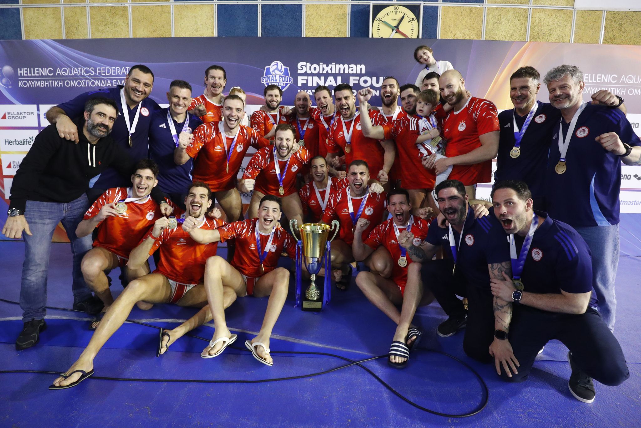 Συγχαρητήρια στο Πόλο Ανδρών Ολυμπιακού